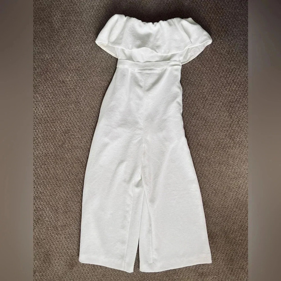 Aritzia White Strapless Jumpsuit - Picture 4 of 8